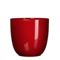 Mica pot de fleurs Lago rond rouge - Pot pour l'intérieur