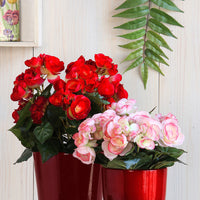 Mica pot de fleurs Lago rond rouge - Pot pour l'intérieur