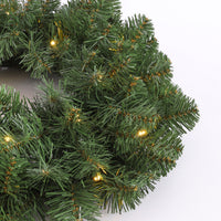 Couronne de Noël ‘Norton’ avec des lumignons LED