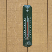 Nature Thermomètre mural métallique Vert
