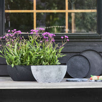 TS jardinière Nova ovale gris - Pot pour l'intérieur et l'extérieur