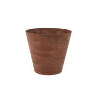 Artstone pot de fleurs Claire rond marron - Pot pour l'intérieur et l'extérieur