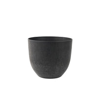 Artstone pot de fleurs Bola rond noir - Pot pour l'intérieur et l'extérieur