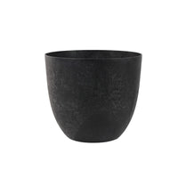 Artstone pot de fleurs Bola rond noir - Pot pour l'intérieur et l'extérieur