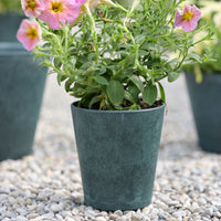 Artstone pot de fleurs Claire rond bleu - Pot pour l'intérieur et l'extérieur
