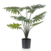 Plante artificielle Philodendron avec cache-pot noir