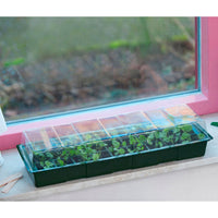 Nature Bac de culture en plastique pour appui de fenêtre vert