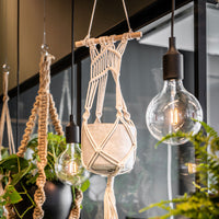 TS suspension pour pot de fleur Macramé crème 100 cm