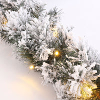 Guirlande de Noël artificielle enneigée 'Dinsmore' blanc