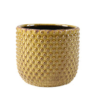TS pot de fleurs Bolino rond jaune - Pot pour l'intérieur