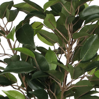 Ficus artificiel 'Natasja' avec cache-pot marron
