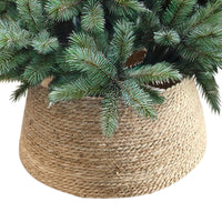 Jupe pour sapin de Noël en crin végétal crème