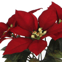 Étoile de Noël artificielle Poinsettia rouge-vert