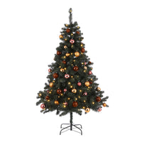 Sapin de Noël artificiel Black Box Trees 'Fynn' avec ornements et éclairage LED