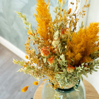 Bouquet de fleurs séchées - Mélange jaune