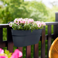 Elho jardinière Green basics easy hanger large ovale noir - Pot pour l'extérieur