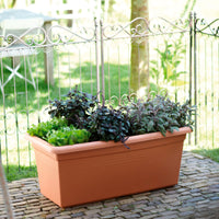 Elho pot de fleurs Green basics garden rectangulaire marron - Pot pour l'extérieur