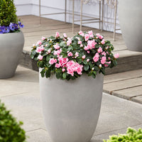 Capi vase Urban smooth rond gris - Pot pour l'intérieur et l'extérieur