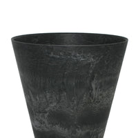 Artstone pot de fleurs Claire rond noir - Pot pour l'intérieur et l'extérieur
